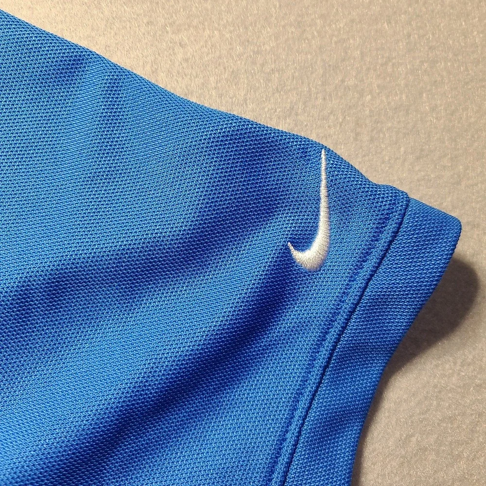 Nike Golf Men's XXL Dri-FIT Blue Short Sleeve Polo Shirt Performance Top